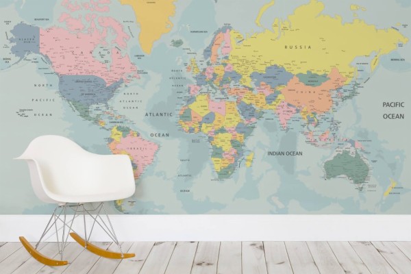 World Map Pastel - 972x648 Wallpaper - teahub.io