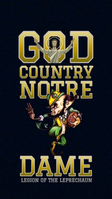 Notre Dame Logo God Country Notre Dame - 1152x2048 Wallpaper - teahub.io