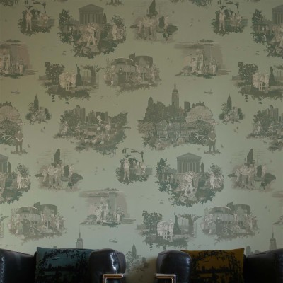 New York Toile Tb/nytoil/mica/03 - Wallpaper - 1280x1280 Wallpaper