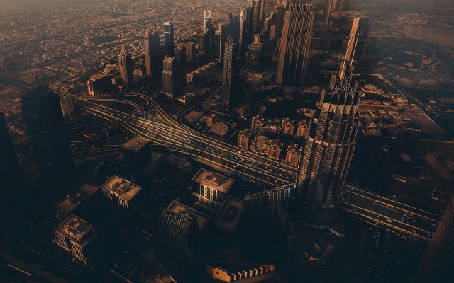 Wallpaper Dubai, United Arab Emirates, Skyscrapers - Dubai Dual Monitor