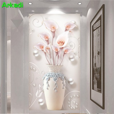 Giấy Dán Tường 3d Giả Ngọc  - HD Wallpaper