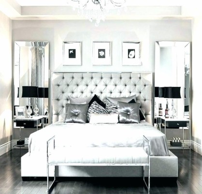 White And Silver Master Bedroom - 825x788 Wallpaper - teahub.io