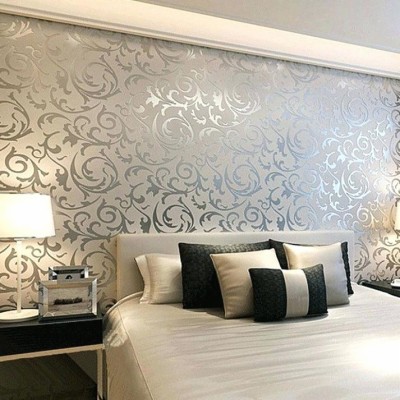 Glitter Wallpaper For Bedroom Walls Glitter Wallpaper - Striped ...