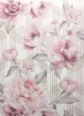Madison Rose Glitter Floral Wallpaper Muriva - 1800x1800 Wallpaper -  
