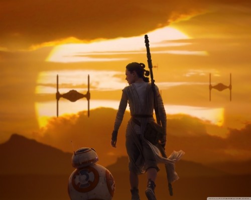 Star Wars Rey Bb8 1024x640 Wallpaper