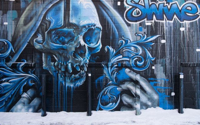 Wallpaper Skull, Graffiti, Street Art, Wall - Street Art Graffiti