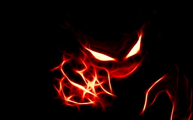 Red Ghost Pokemon Wallpaper - Cool Red Backgrounds  - HD Wallpaper