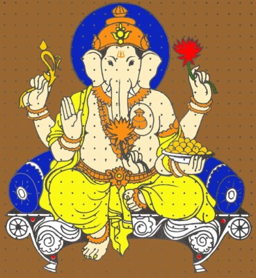 Shiva Ganesha Rangoli Diwali Png, Clipart, Art, Cartoon, - Cartoon Rangoli  Of Ganesh - 728x791 Wallpaper 