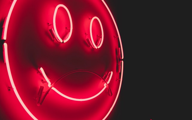 Wallpaper Smile, Smiley, Neon, Glow, Red - Neon Background - 3840x2400  Wallpaper 