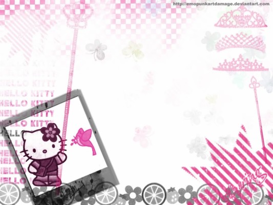 Hello Kitty Template - Hello Kitty Birthday Tarpaulin - 1280x800