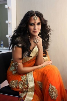 Neha Dhupia Hot Pics In Saree - 3456x5184 Wallpaper - teahub.io