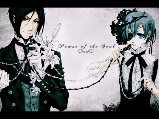 Ciel Phantomhive X Sebastian Michaelis Kuroshitsuji Sebastian Ciel Fan Art 650x880 Wallpaper Teahub Io