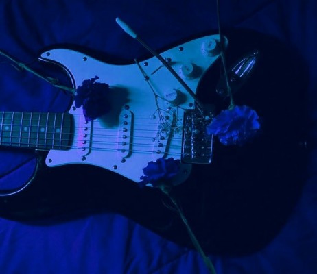 Blue Guitar Aesthetic - 750x649 Wallpaper - teahub.io