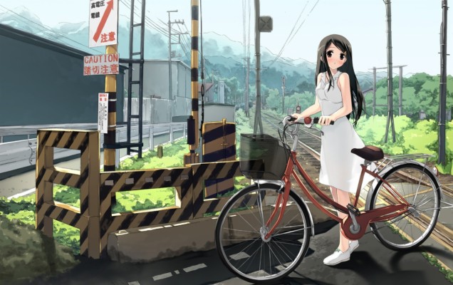 Anime Babe Wallpapers - Anime Girl Anime Bicycle - 1280x804 Wallpaper ...