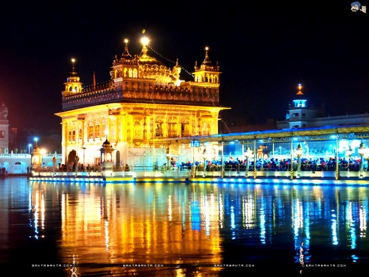 Golden Temple Night View - 1024x768 Wallpaper - teahub.io