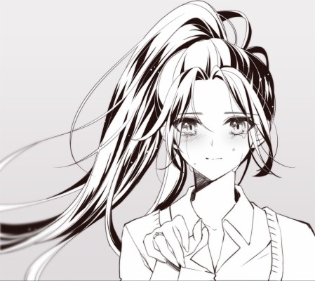 Anime Character Head Female Drawing 1300x1158 Wallpaper Teahub Io