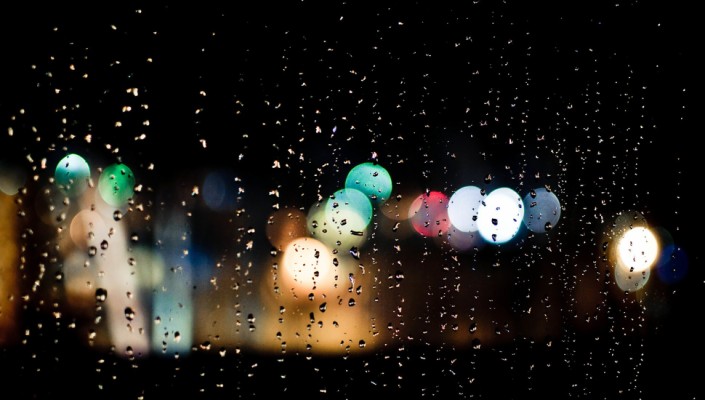 Lights Glass Drops The Rain Night Bokeh Desktop Rainy Night Bokeh 970x550 Wallpaper Teahub Io