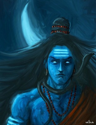 Digital Painting Of Lord Shiva - 1223x1600 Wallpaper 