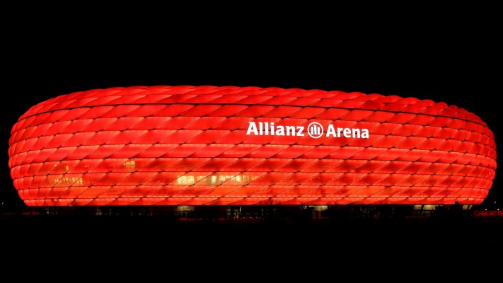 Fc Bayern Munchen Illuminated Allianz Arena Wallpapers Allianz Arena 3840x2160 Wallpaper Teahub Io