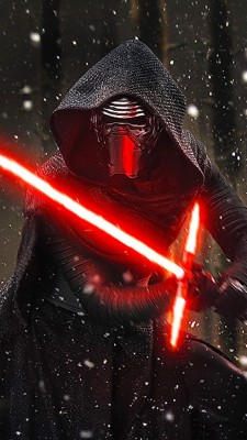 Kylo Ren Lightsaber Snow - 640x1136 Wallpaper - teahub.io