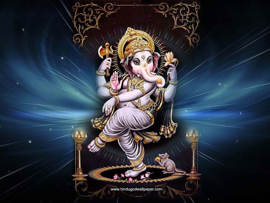 Ganesh Wallpaper Hd For Mobile Free Download God Hd - Dancing Ganesha -  1366x768 Wallpaper 