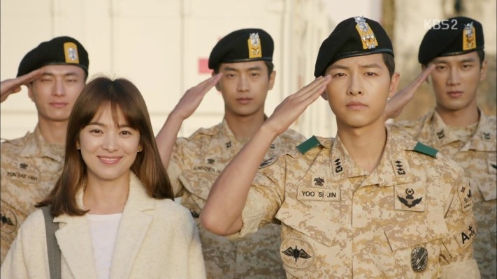 Descendants Of The Sun Wallpaper Descendants Of The Sun Soldiers Cast 1024x576 Wallpaper Teahub Io