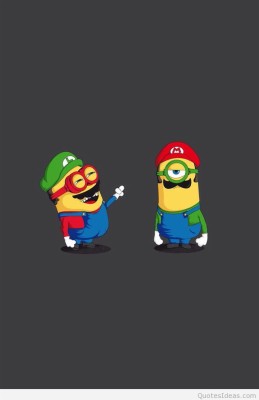 Wallpaper Minion For Iphone Super Mario Minion 640x960 Wallpaper Teahub Io