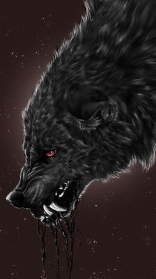 Black Wolf Wallpaper Iphone 667x1186 Wallpaper Teahub Io