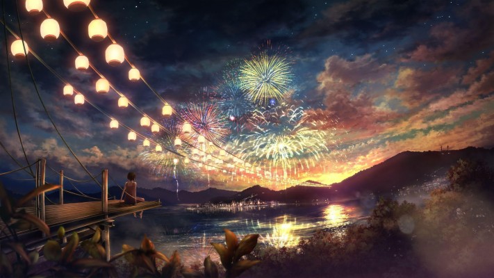 Beautiful Scenery Anime Background - 2667x1500 Wallpaper 