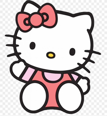 Hello Kitty Clip Art Black And White - Hello Kitty Head Coloring Pages ...