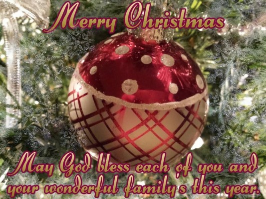 Merry Christmas May God Bless All Of You - Merry Christmas God Bless ...