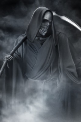 Grim Reaper Hand Holding Scythe - 640x960 Wallpaper - teahub.io