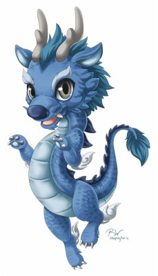 Baby Chinese Dragon Cartoon - 677x1179 Wallpaper 