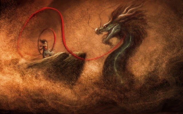 Nezha Fights The Dragon King - 1920x1200 Wallpaper 