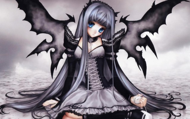Anime Gothic Angel Wallpaper - Anime Dark Angel Girl - 1920x1200 Wallpaper  