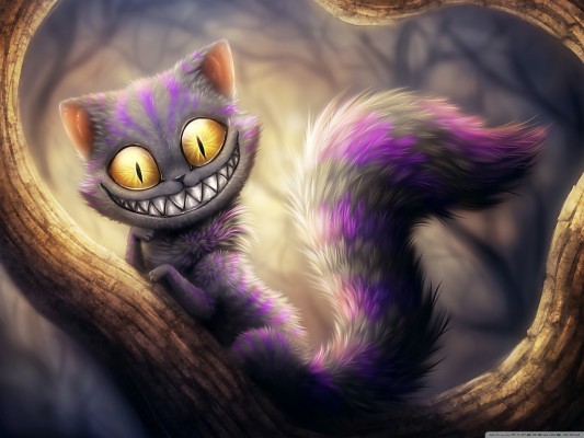 Hd Cheshire Cat Background Data Src - Alice In Wonderland Background We