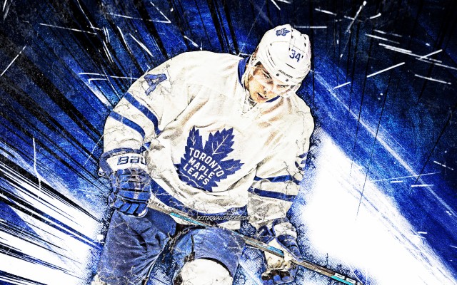 Auston Matthews, 4k, Artwork, Hockey Stars, Toronto - Toronto Maple ...