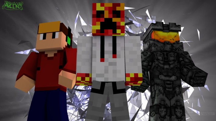 Tres Amigos No Minecraft - 1100x618 Wallpaper - teahub.io