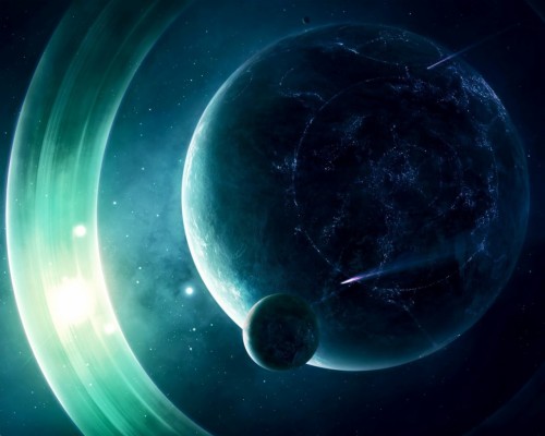 Alien Planet With Rings - 1280x1024 Wallpaper - teahub.io