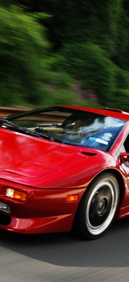 Lamborghini Diablo Sv Red Road Supercar Cars 1125x2436 Wallpaper Teahub Io