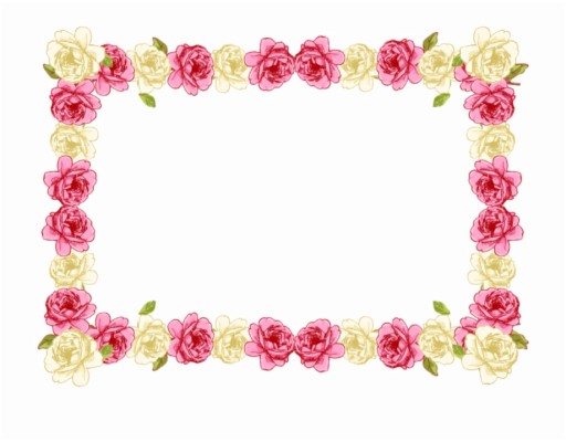 Pink Floral Border Png Image With Transparent Background - Background ...