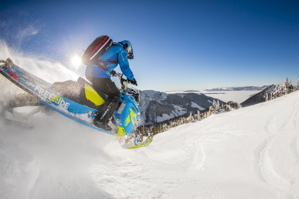 Wallpaper Ski Doo, Freeride, Snowmobile, Jump, Forest - Ski Doo Summit ...