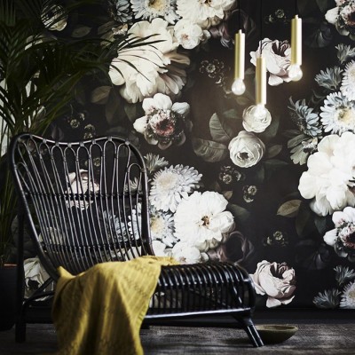 Dark Floral Wallpaper Nursery - 1223x1500 Wallpaper - teahub.io