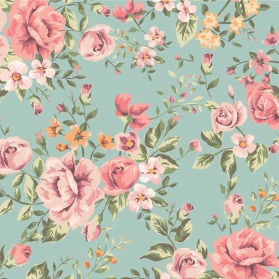 Vector Flower Seamless Pattern Background Elegant Texture - 626x1112 ...