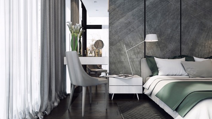 Silver And Green Bedroom - 1200x675 Wallpaper - teahub.io