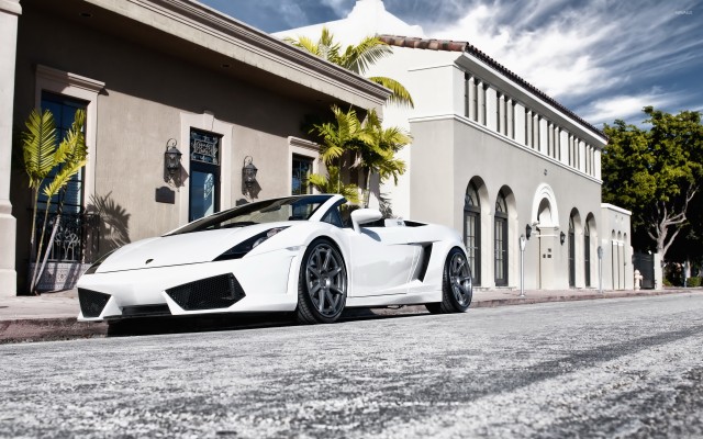 Blue Lamborghini Mansion Hd Car Photos - Big House And Car - 1920x1080