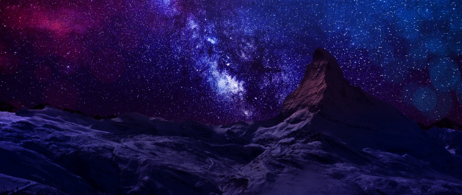 2560 X 1080 Wallpaper - Anime Night Sky Background - 2560x1080