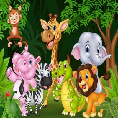 Jungle Safari Animated Cartoons - 1000x681 Wallpaper - teahub.io