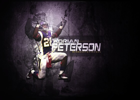 Wallpaper Adrian Peterson Minnesota Vikings Celebration - Adrian ...