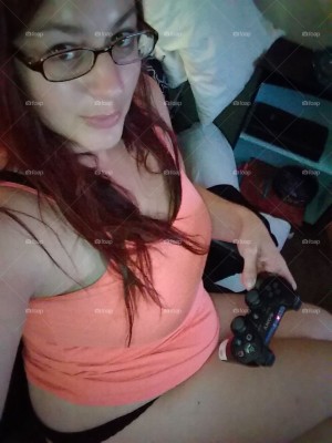 Sexy gamer girl